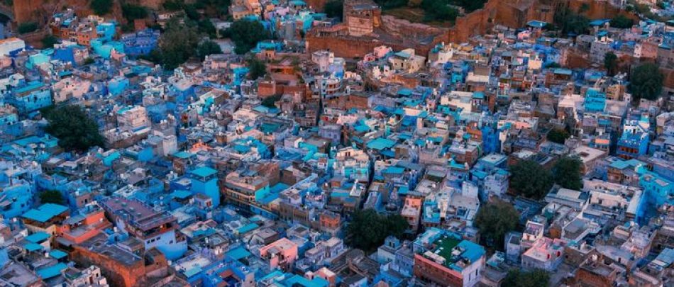 Jodhpur Blue City at Sunset 🌅 _ Majestic Mehrangarh Fort View